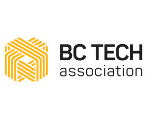 bc tech association logo black and orange